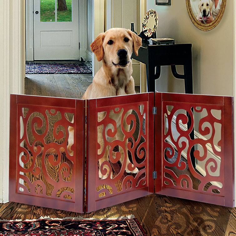 Wooden store pet gate